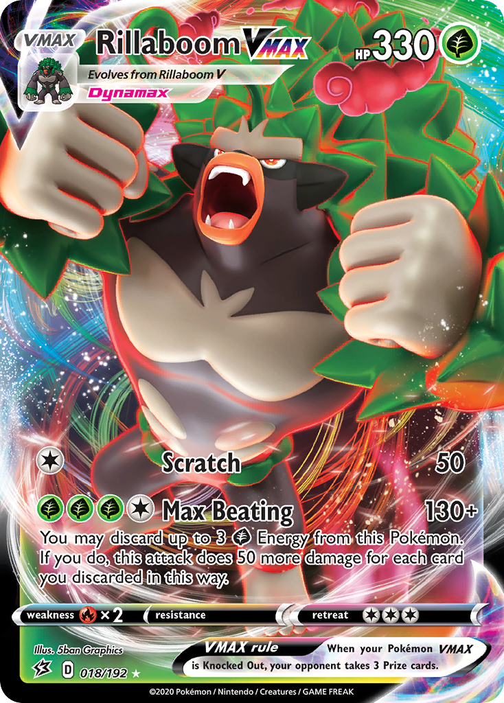 Rillaboom VMAX 018/209 Rare Holo VMAX