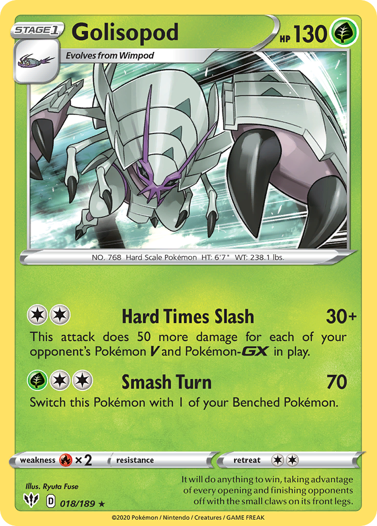 Golisopod 018/201 Rare Holo