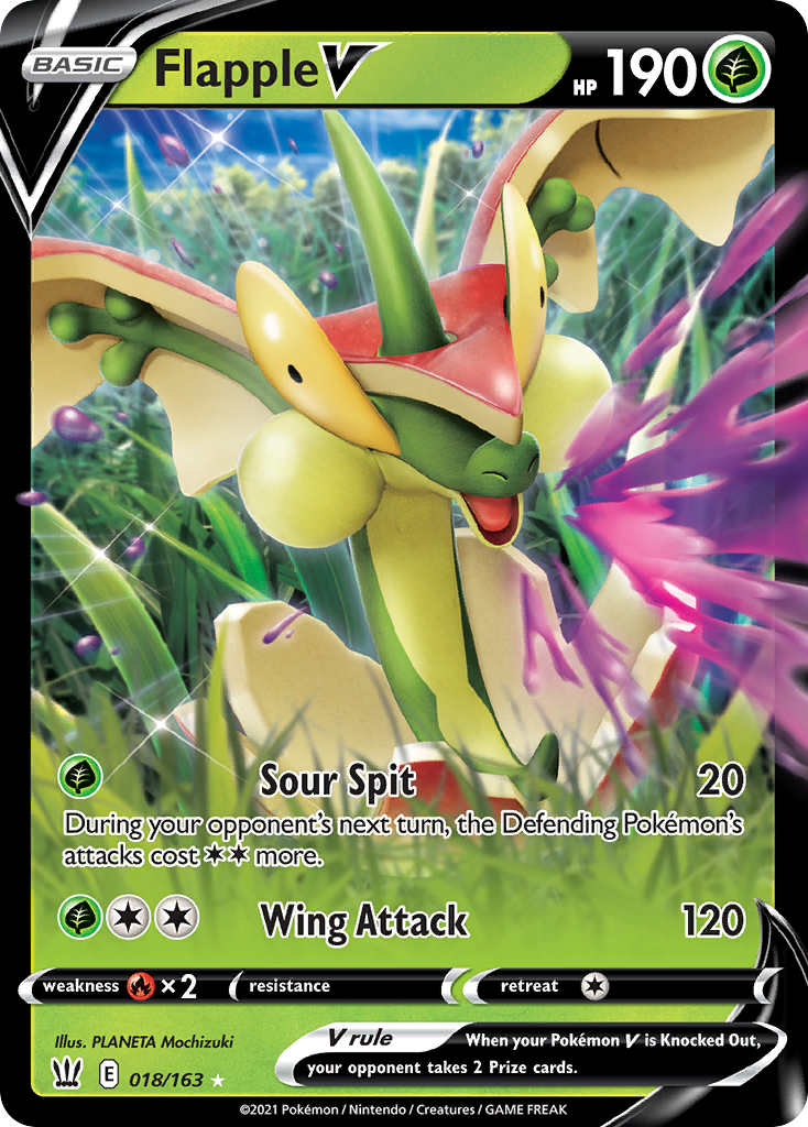 Flapple V 018/183 Rare Holo V