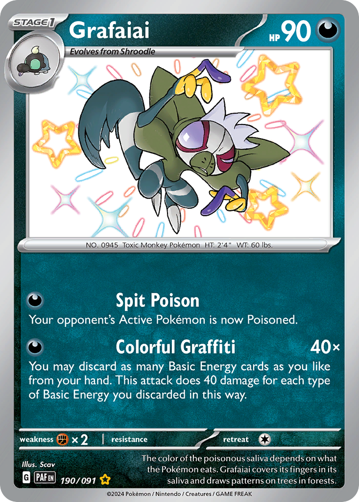Grafaiai 190/245 Shiny Rare