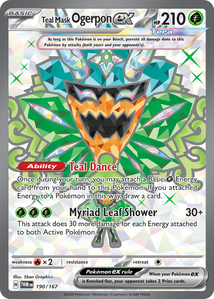Teal Mask Ogerpon ex 190/226 Ultra Rare