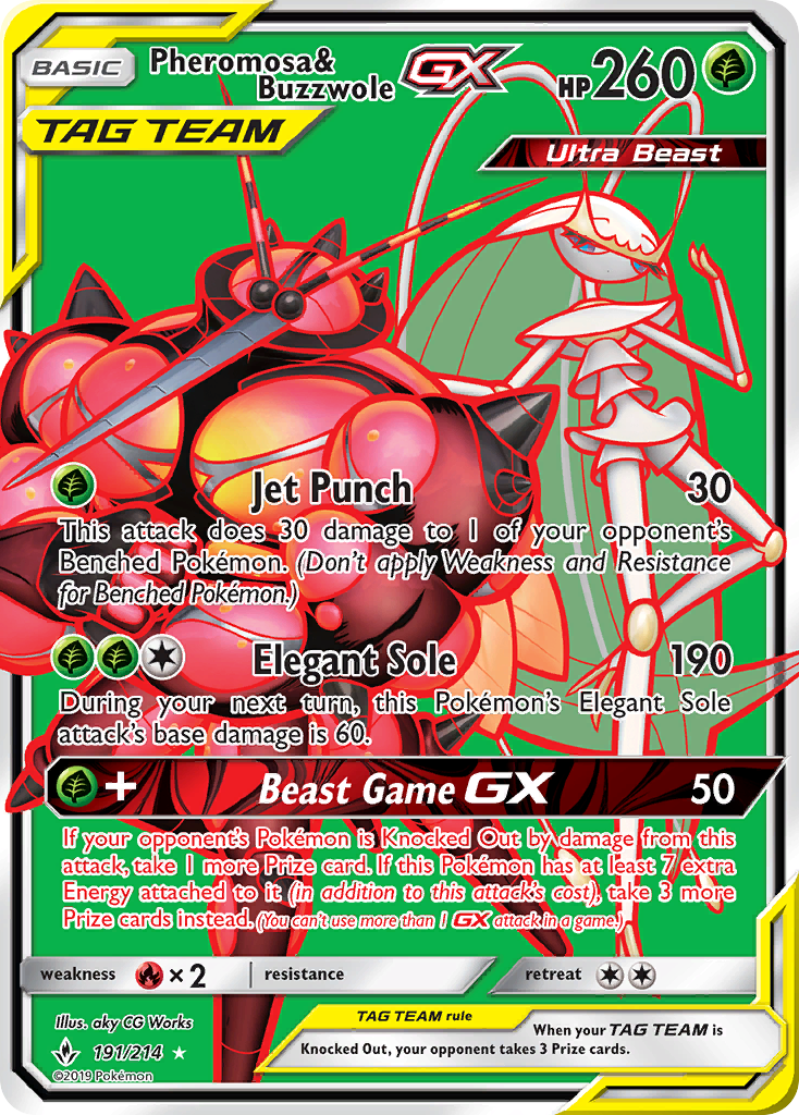 Pheromosa & Buzzwole-GX 191/234 Rare Ultra
