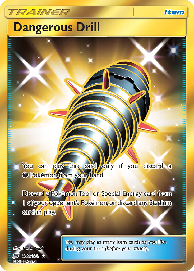 Dangerous Drill 192/198 Rare Secret