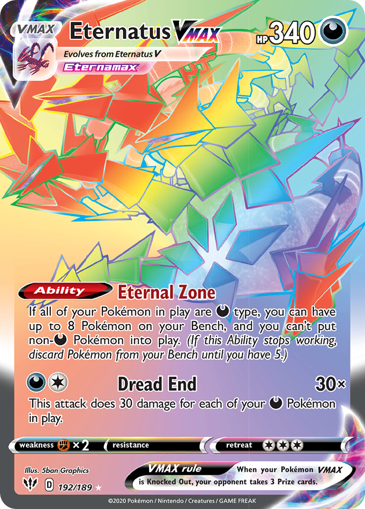 Eternatus VMAX 192/201 Rare Rainbow