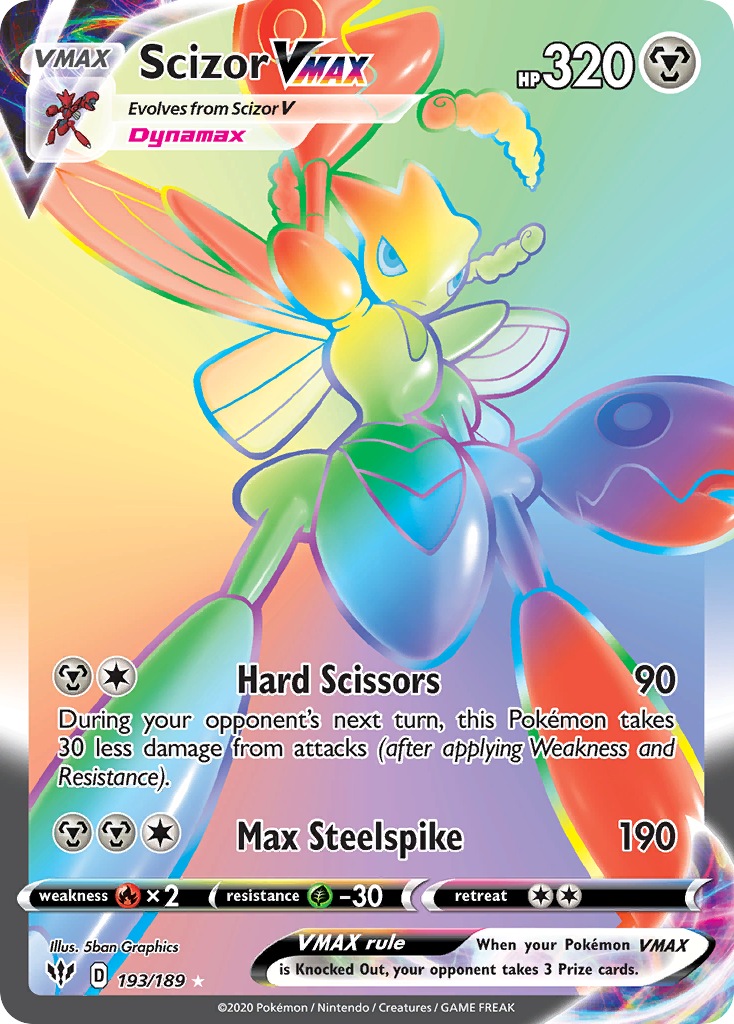 Scizor VMAX 193/201 Rare Rainbow