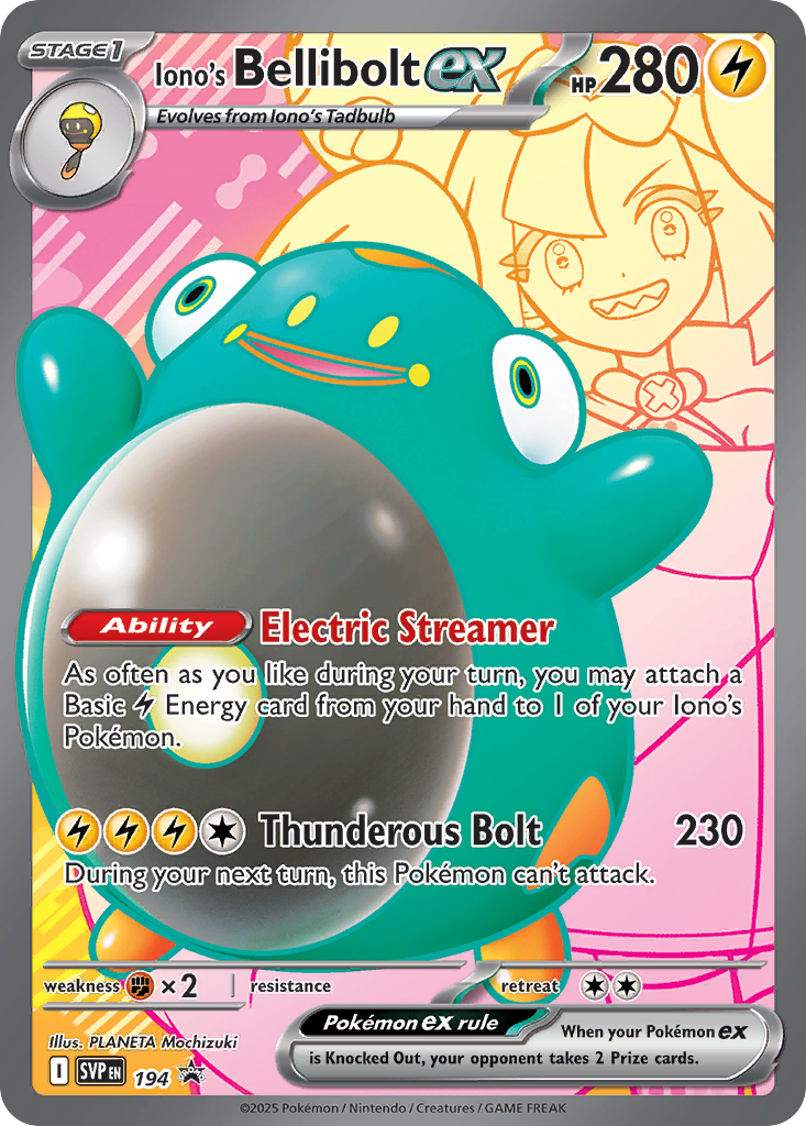Iono's Bellibolt ex 194/148 Promo