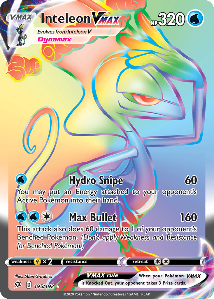 Inteleon VMAX 195/209 Rare Rainbow