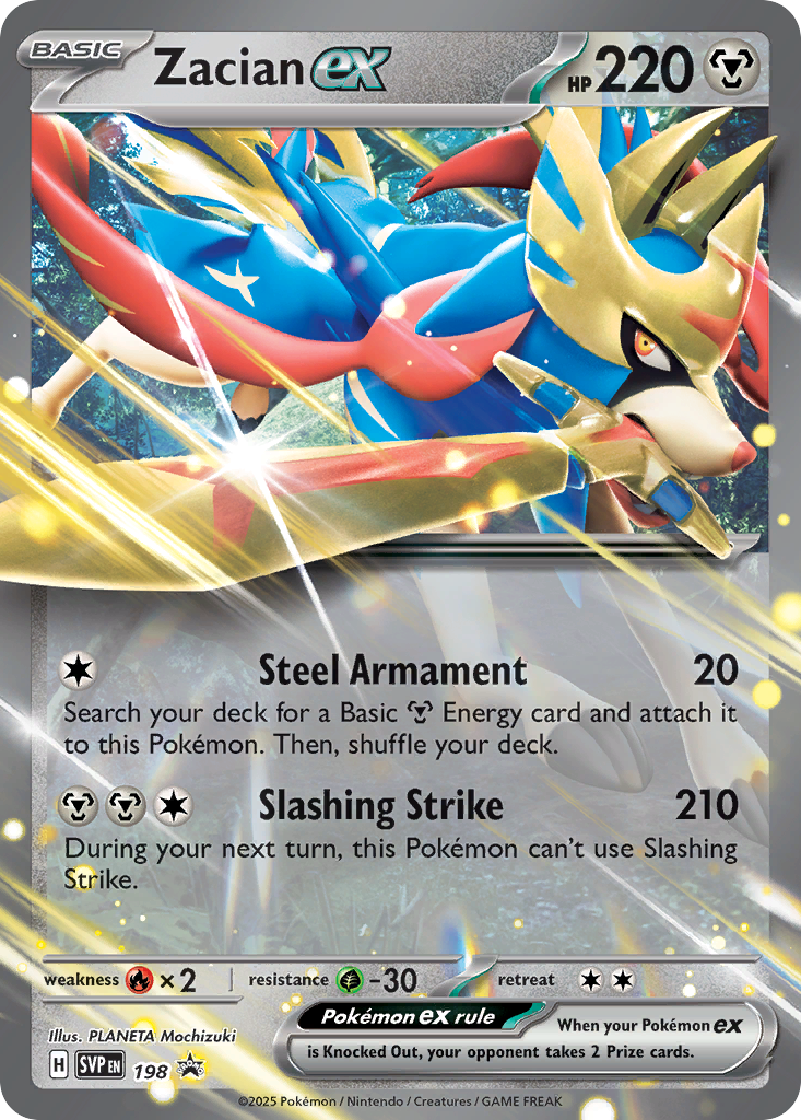 Zacian ex 198/148 Promo