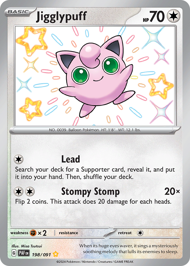 Jigglypuff 198/245 Shiny Rare