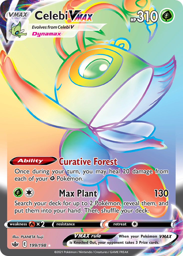 Celebi VMAX 199/233 Rare Rainbow