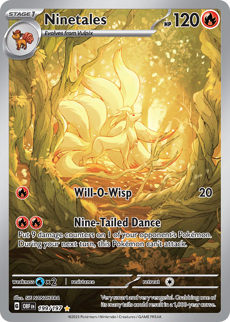 Ninetales 199/230 Illustration Rare