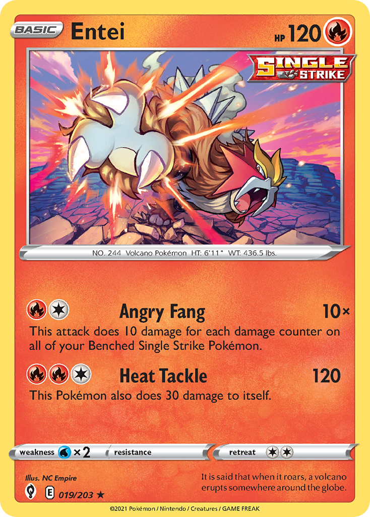 Entei 019/237 Rare Holo