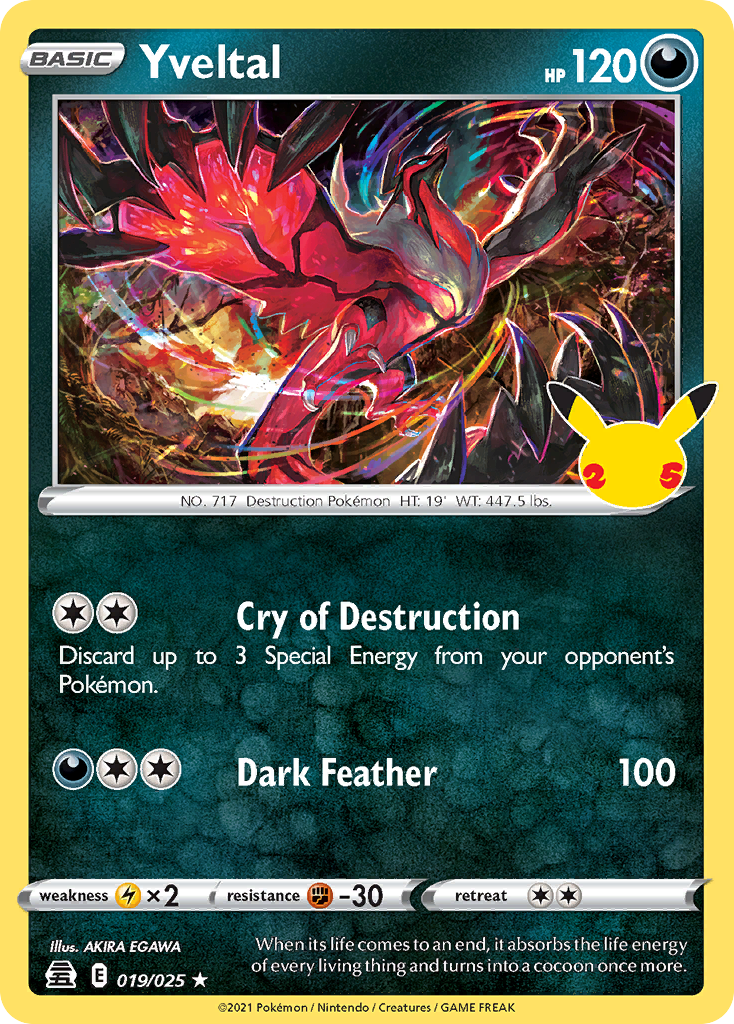 Yveltal 019/25 Rare