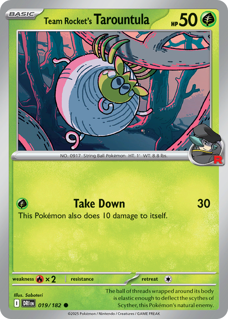 Team Rocket's Tarountula 019/244 Common