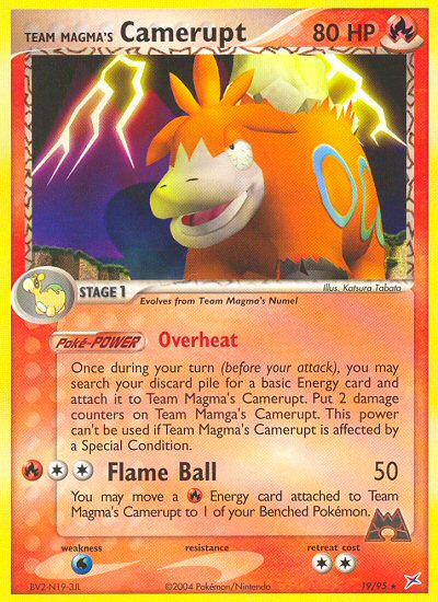 Team Magma's Camerupt 019/97 Rare