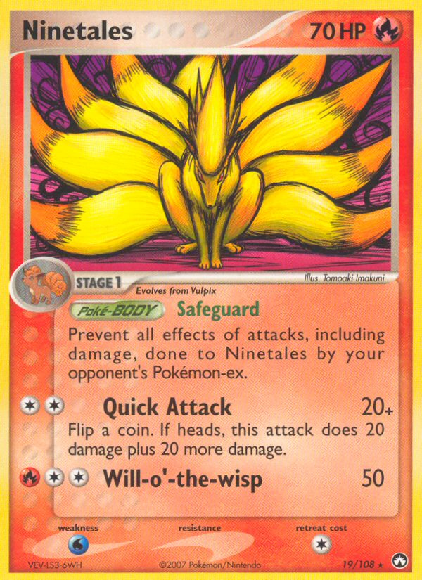 Ninetales 019/108 Rare
