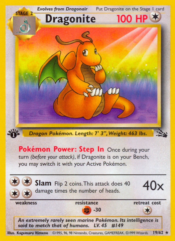Dragonite 019/62 Rare