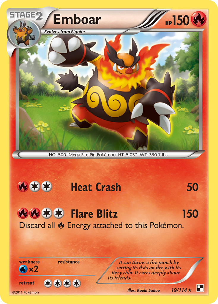 Emboar 019/115 Rare Holo