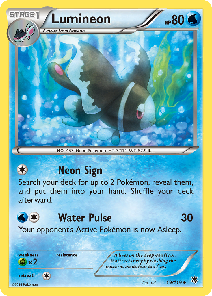 Lumineon 019/124 Uncommon