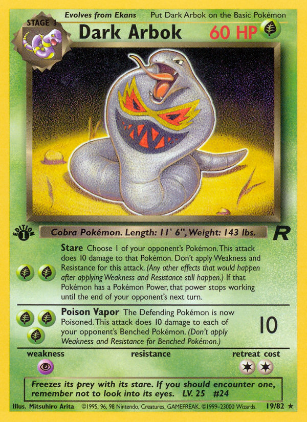Dark Arbok 019/83 Rare