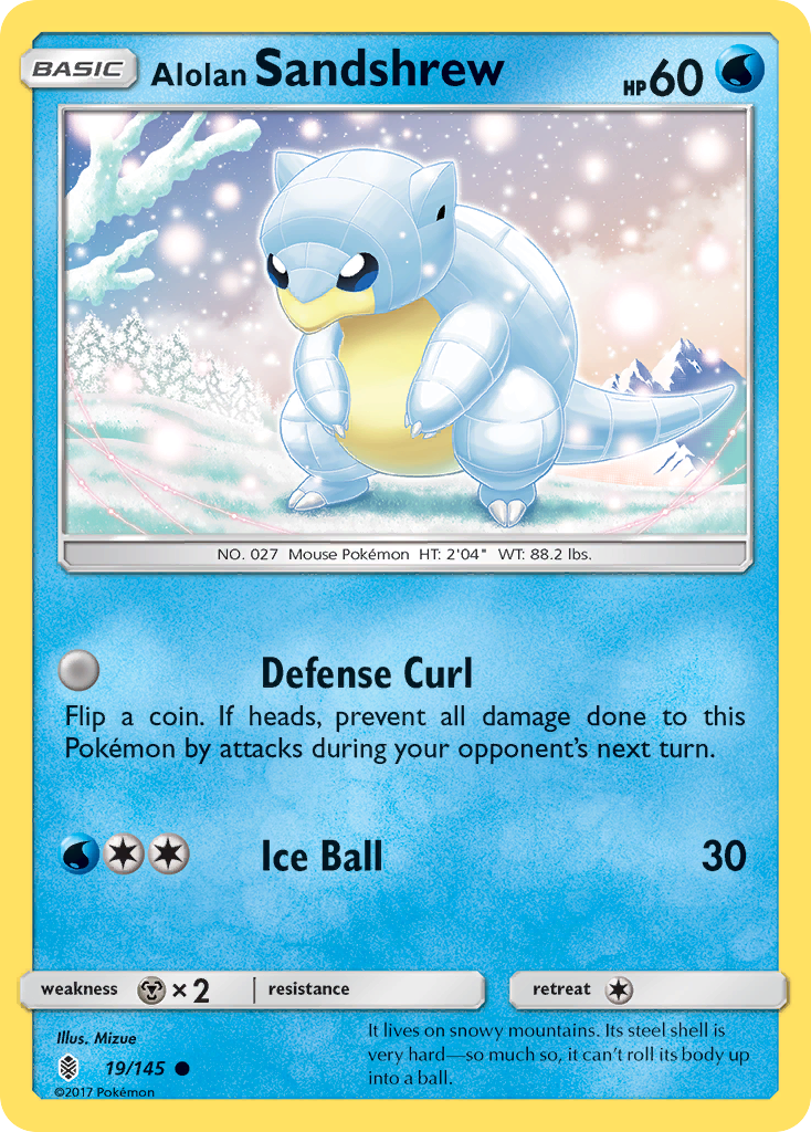 Alolan Sandshrew 019/180 Common