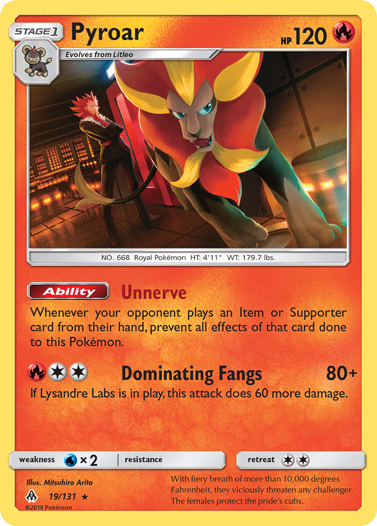Pyroar 019/150 Rare Holo
