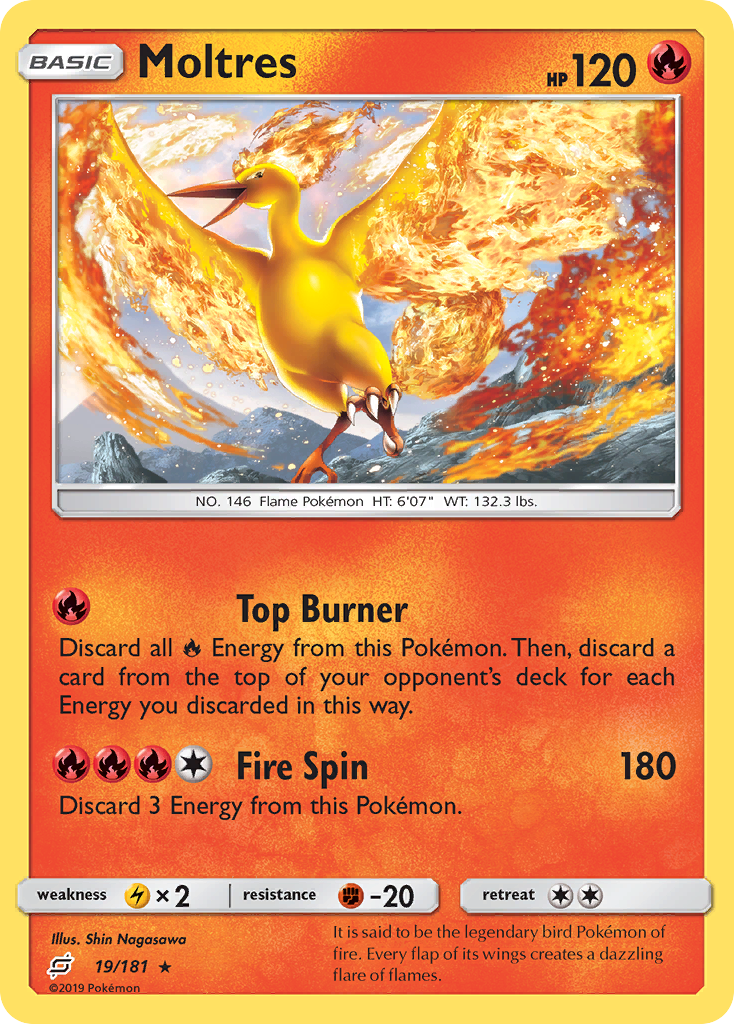 Moltres 019/198 Rare Holo