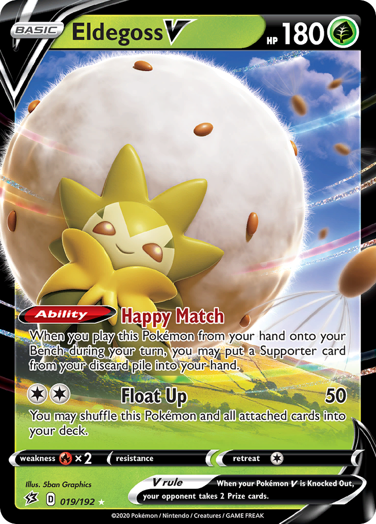Eldegoss V 019/209 Rare Holo V