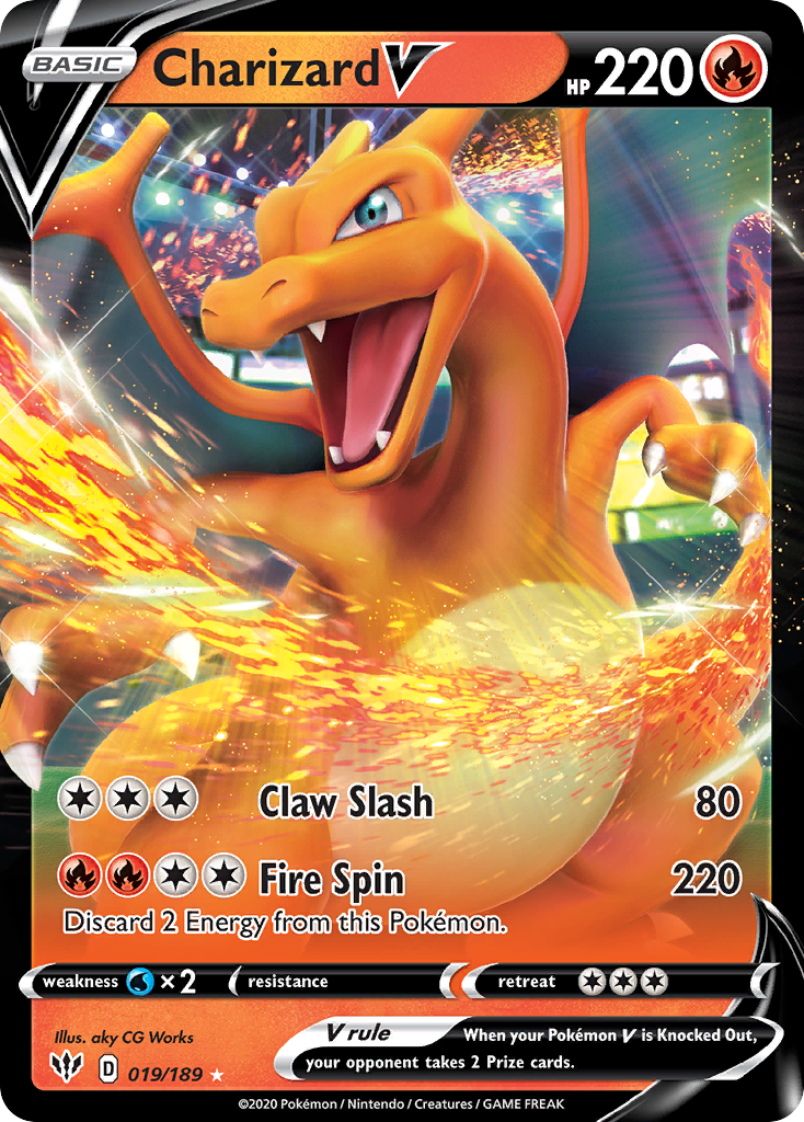 Charizard V 019/201 Rare Holo V