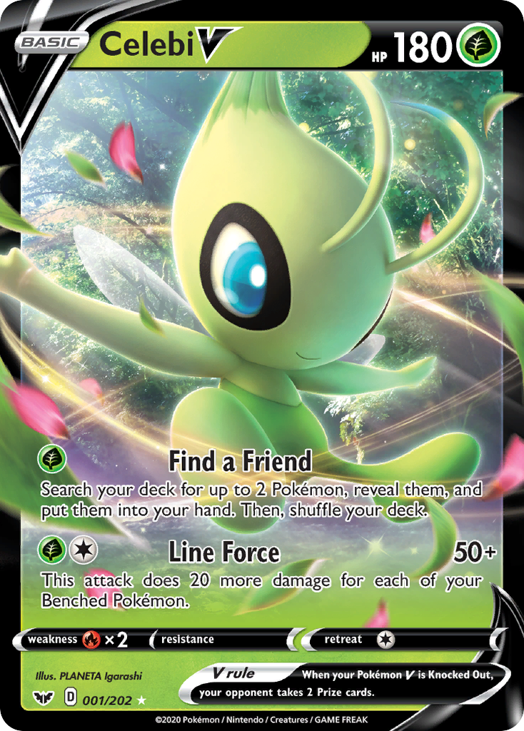 Celebi V 001/216 Rare Holo V