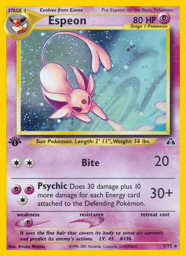 Espeon 001/75 Rare Holo