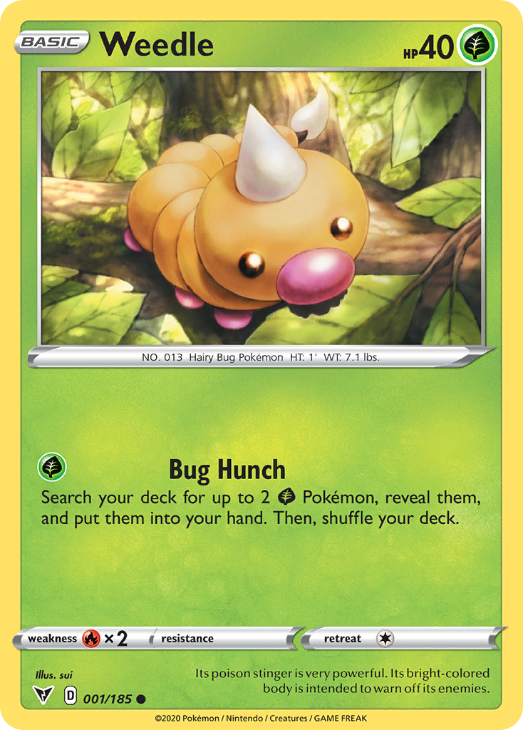Weedle 001/203 Common