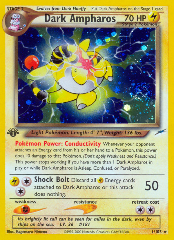 Dark Ampharos 001/113 Rare Holo