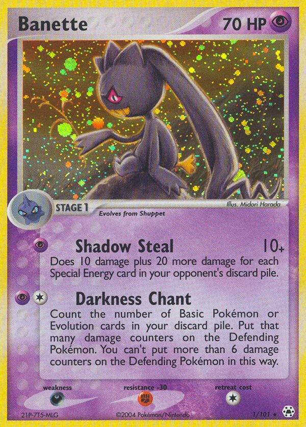 Banette 001/102 Rare Holo