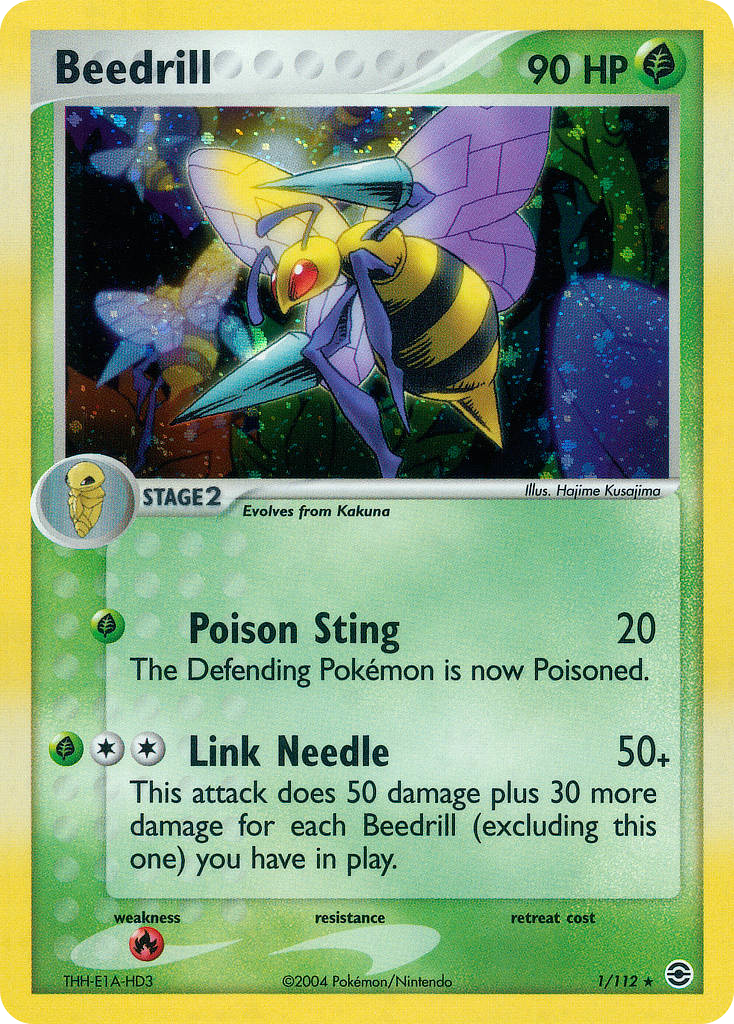 Beedrill 001/116 Rare Holo