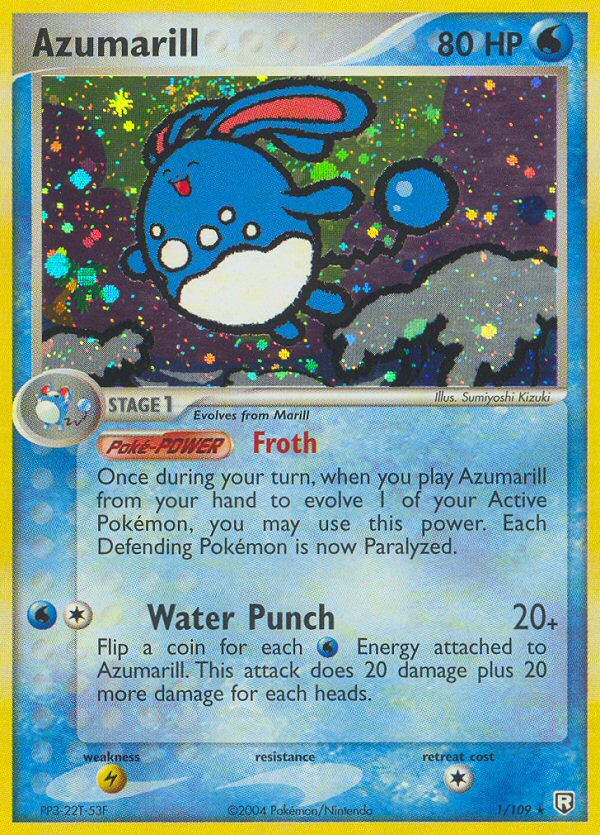 Azumarill 001/111 Rare Holo