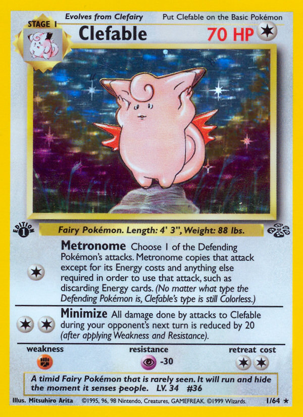 Clefable 001/64 Rare Holo