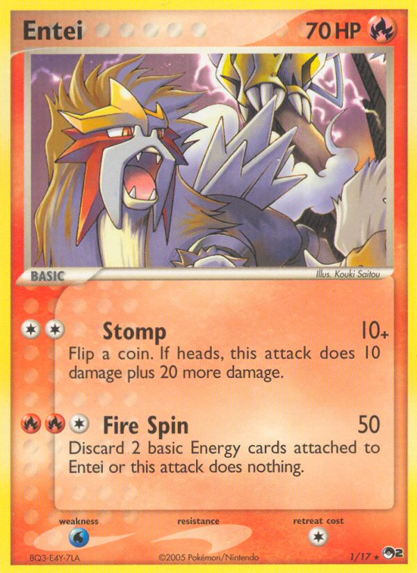 Entei 001/17 Rare