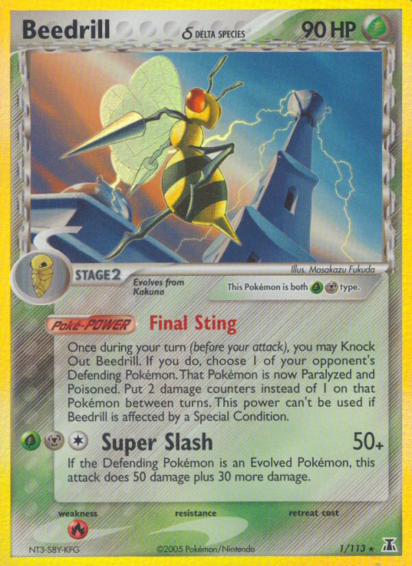 Beedrill δ 001/114 Rare Holo