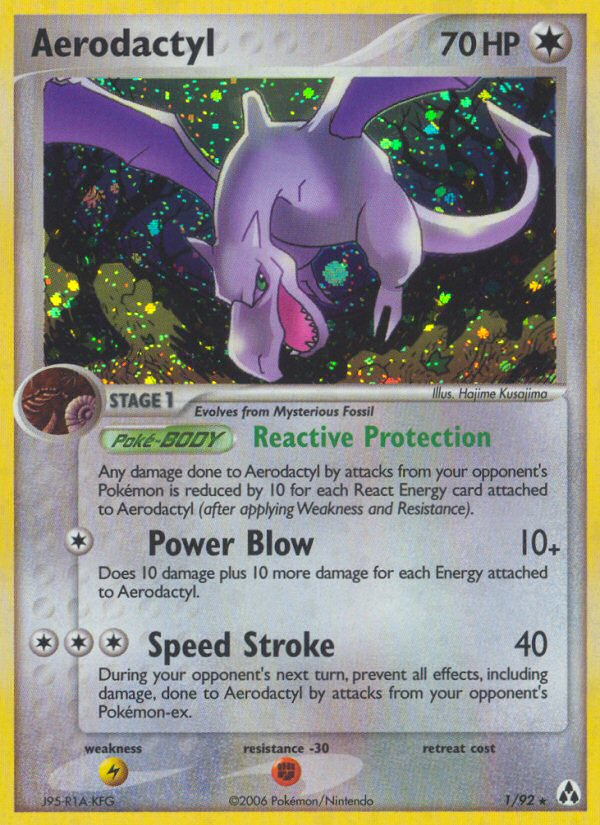 Aerodactyl 001/93 Rare Holo