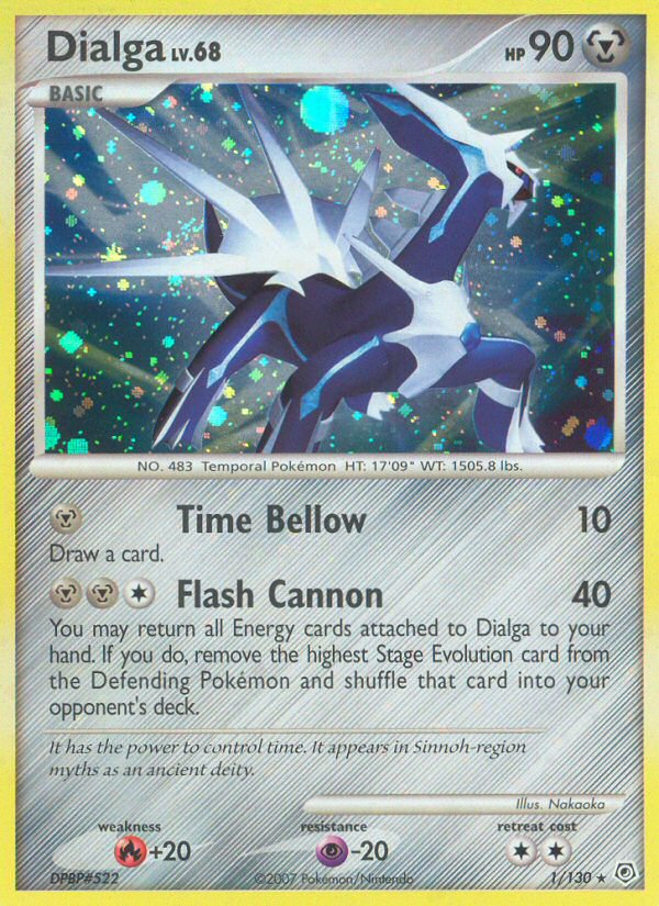 Dialga 001/130 Rare Holo
