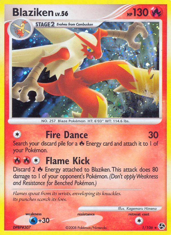 Blaziken 001/106 Rare Holo