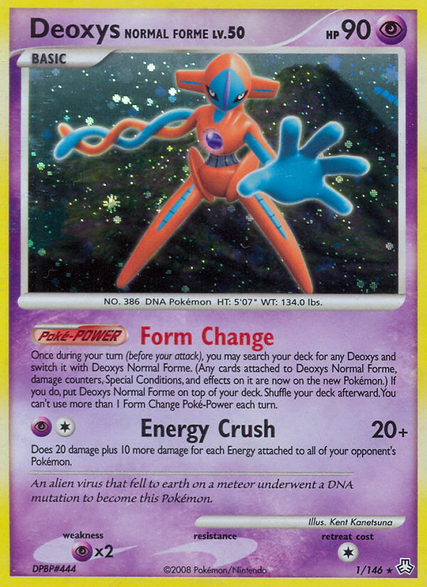 Deoxys Normal Forme 001/146 Rare Holo