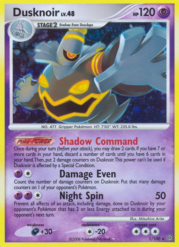 Dusknoir 001/106 Rare Holo