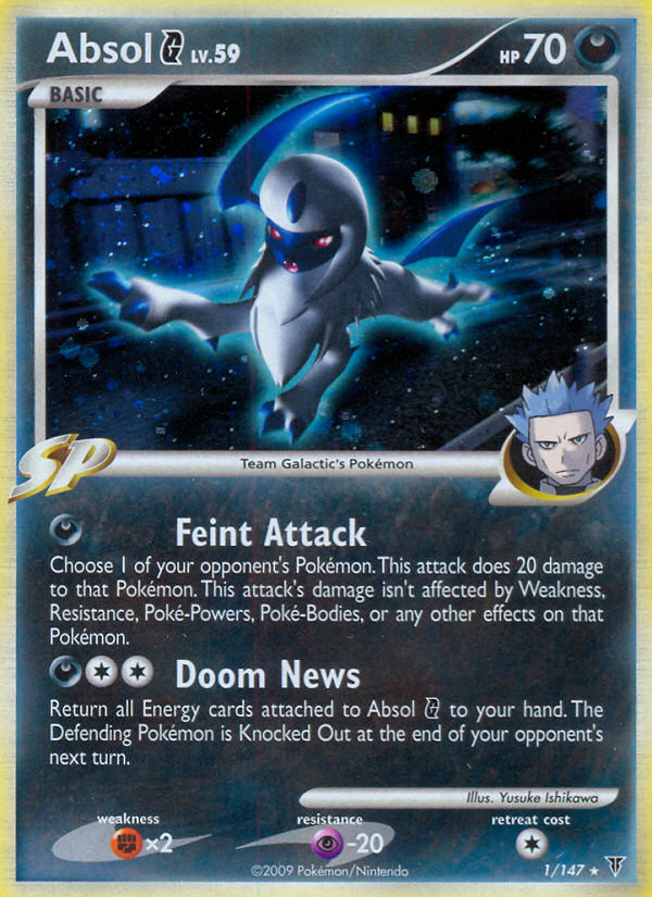 Absol G 001/153 Rare Holo