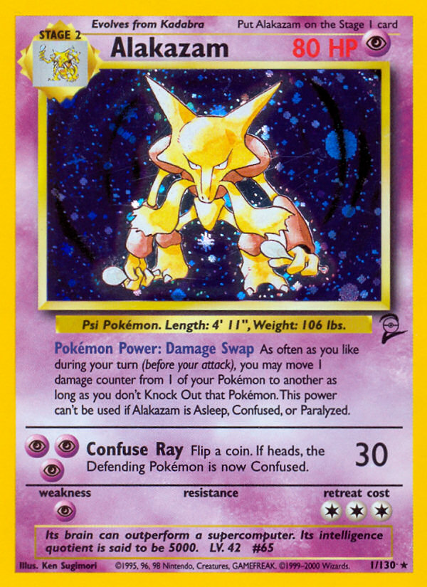 Alakazam 001/130 Rare Holo