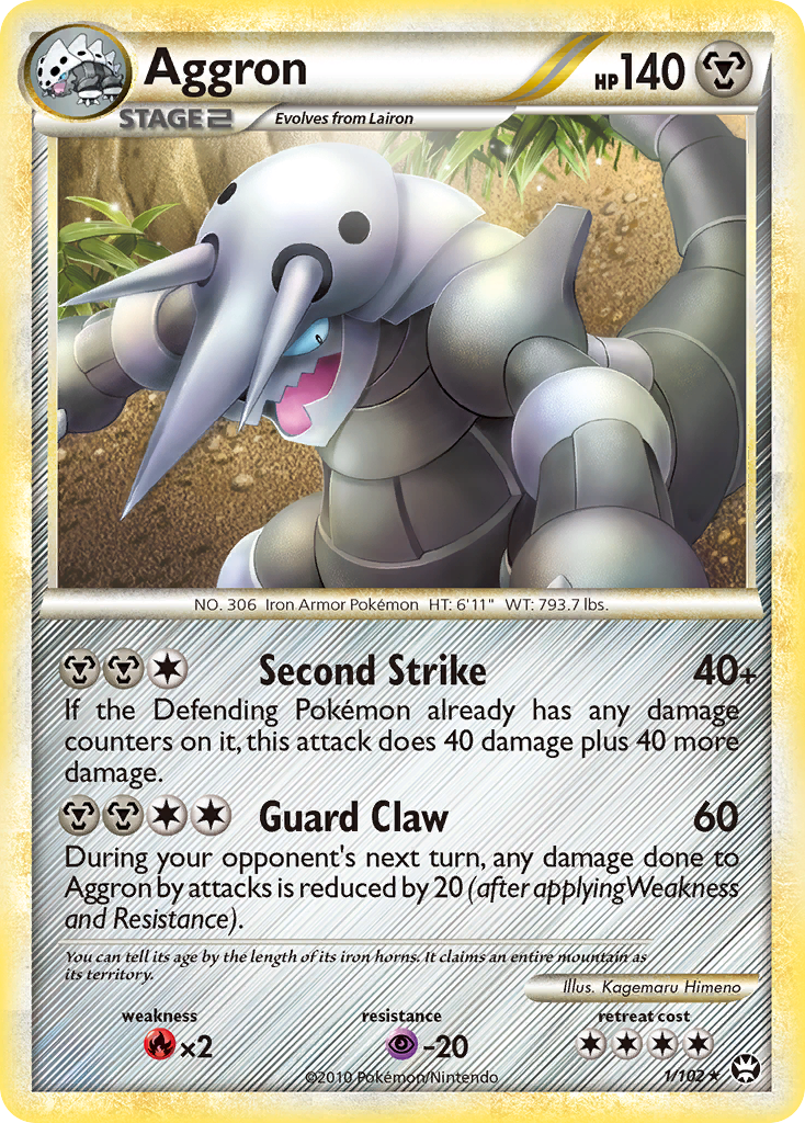 Aggron 001/103 Rare Holo