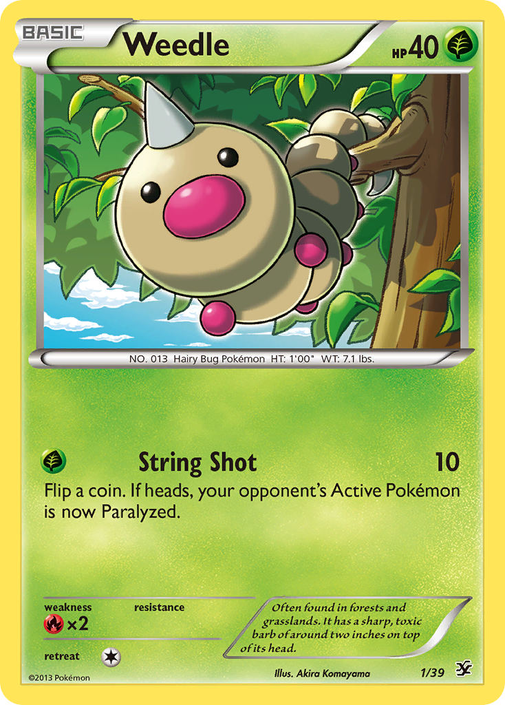 Weedle 001/39 Unknown