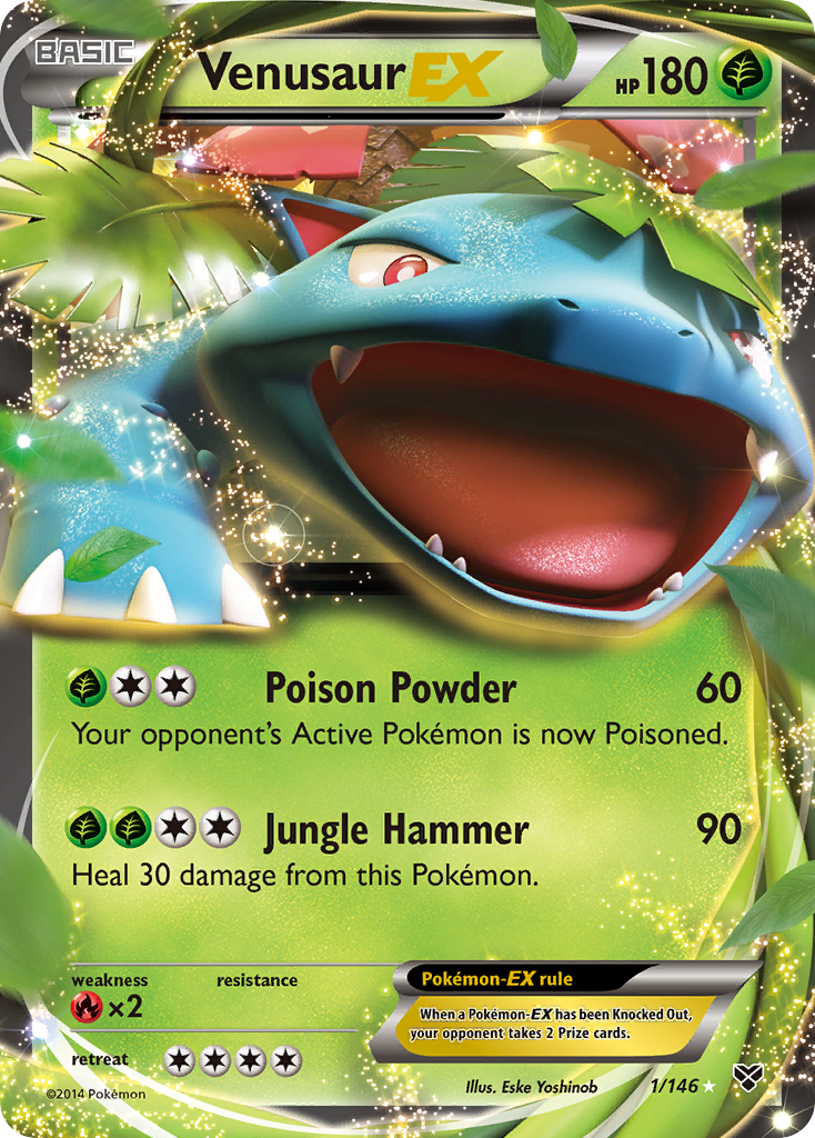 Venusaur-EX 001/146 Rare Holo EX