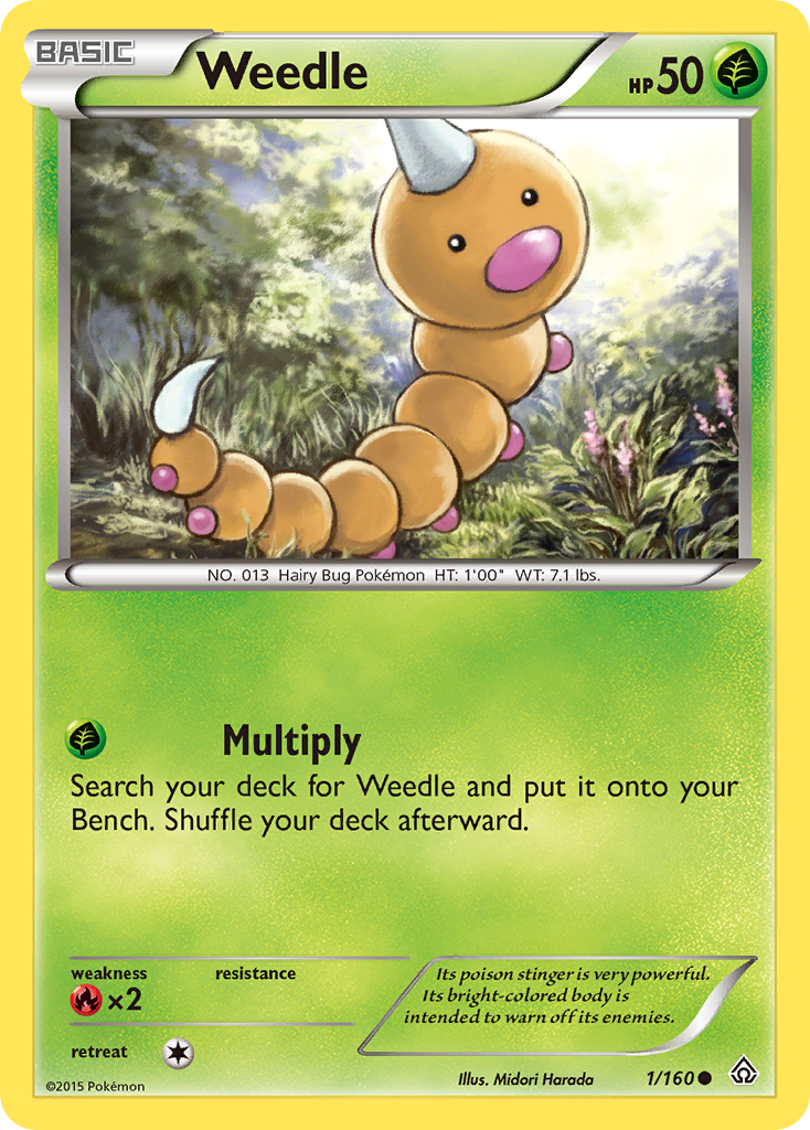 Weedle 001/164 Common